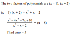 If 1 and –2 are the zeroes of the polynomial